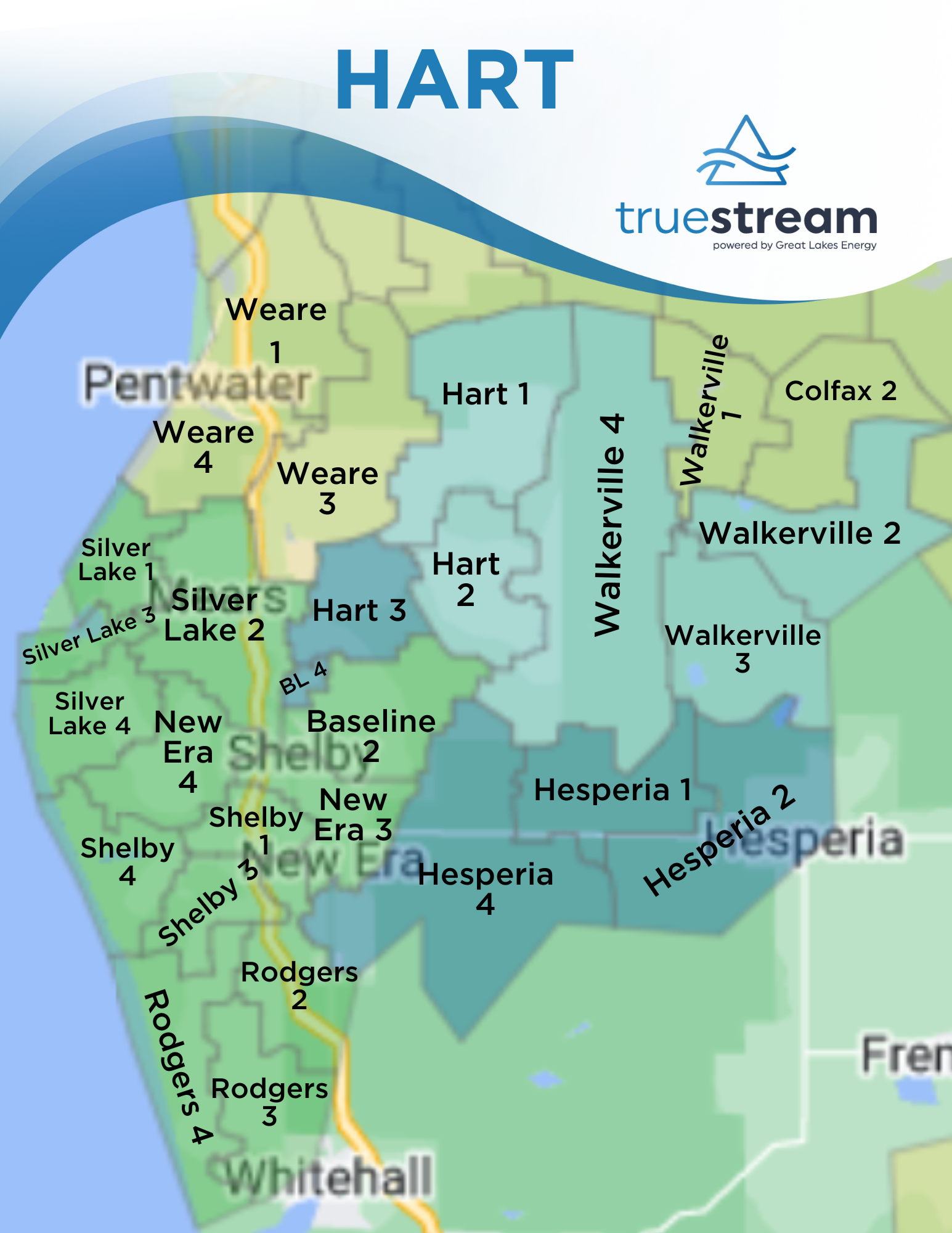 Hart Service Area Map