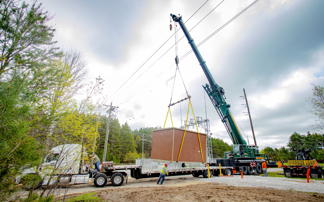 Fiber hut installation