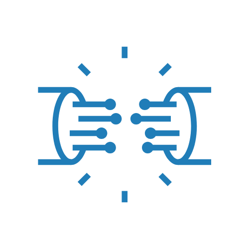 Splicing icon2 image of two fiber lines