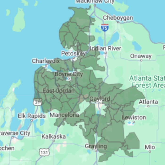 Map showing Truestream restoration progress