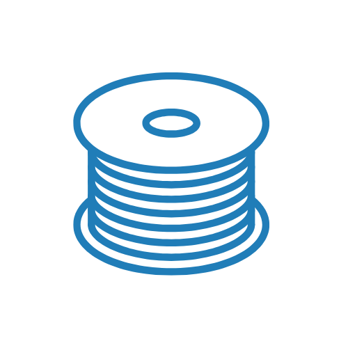 graphic of spool of fiber<br />
