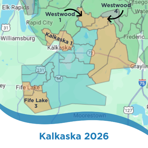 Kalkaska Area map