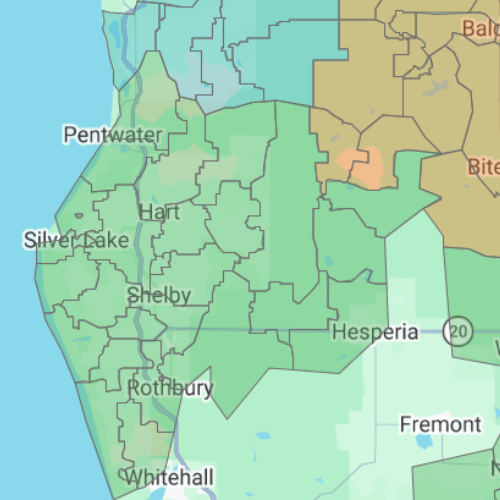 Hart Area Map