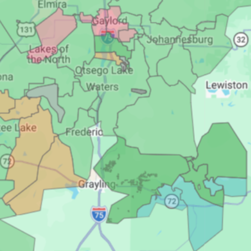Waters Map (500x500) Map of the Waters service district